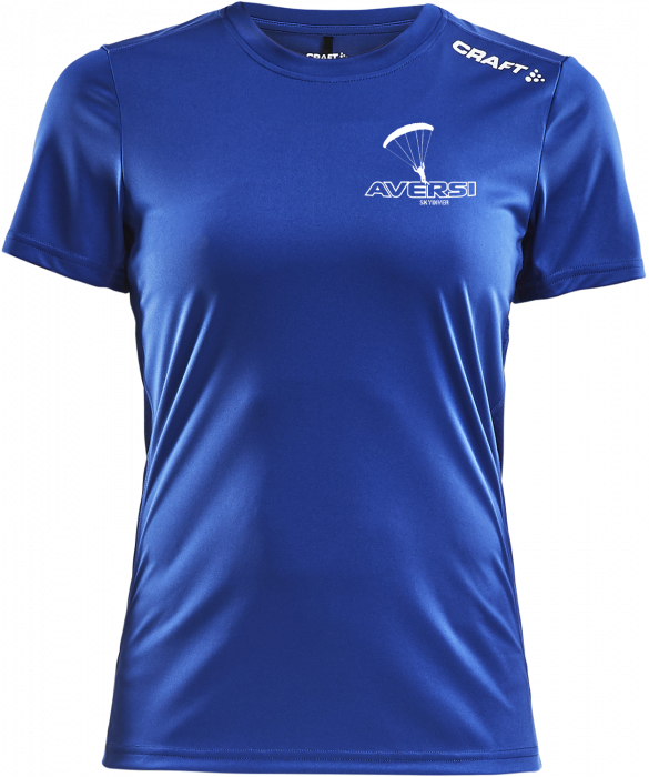 Craft - Aversi  T-Shirt (Woman) - Royal Blue & vit